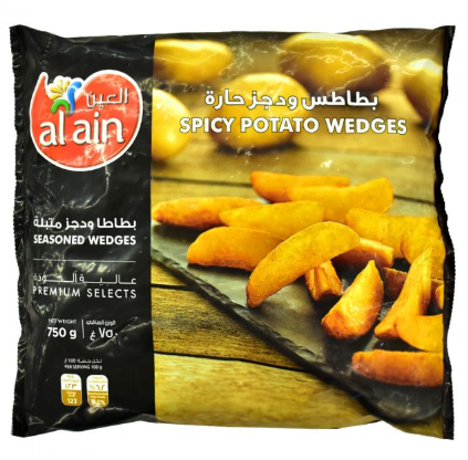 Al Ain French Fries Hot & Spicy Wedges 750 gm - 2kShopping.com