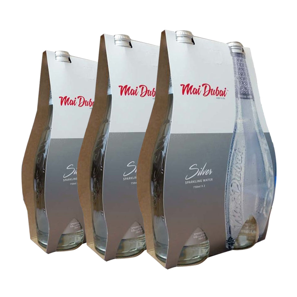 Mai Dubai Water Sparkling Glass Bottle 750ml x 6 - 2kShopping.com
