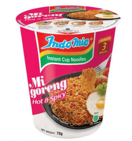 Indomie Hot & Spicy Noodles Cup 70g | اندومي نكهة حارة - 2kShopping