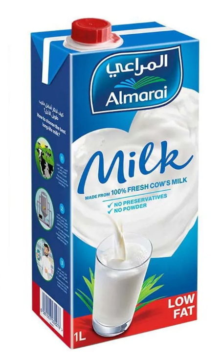 Almarai Long Life Low Fat Milk 1L | حليب قليل الدسم