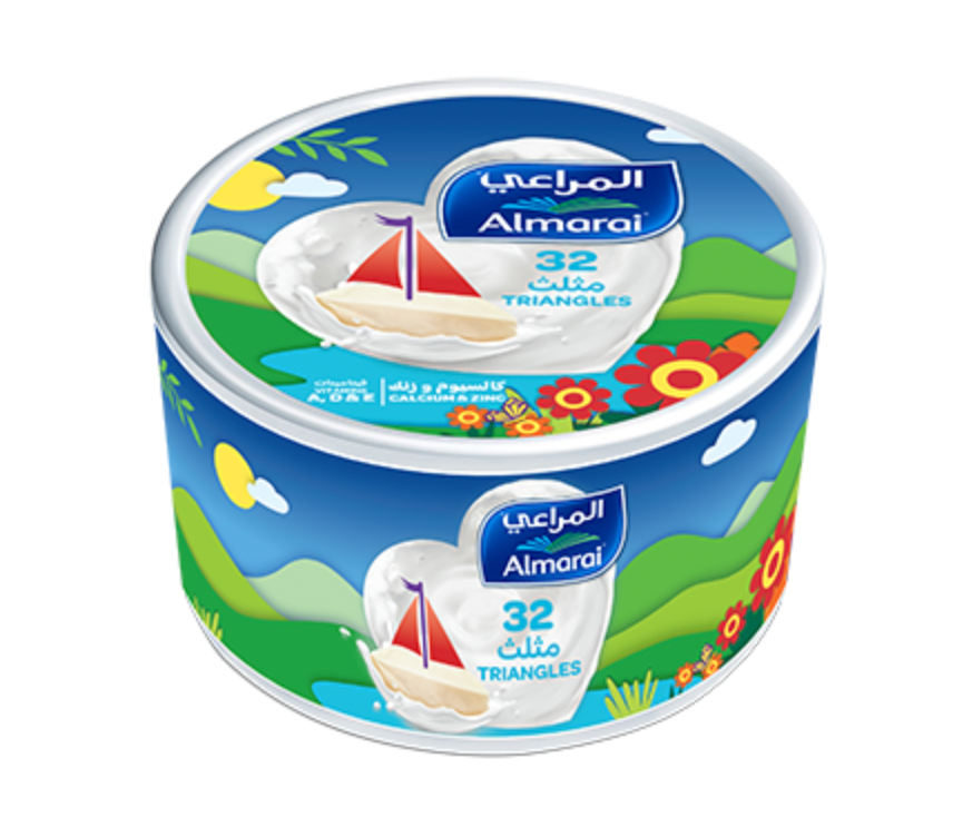 Almarai Triangles Cheese 32 Portions 480g | جبنة مثلثات