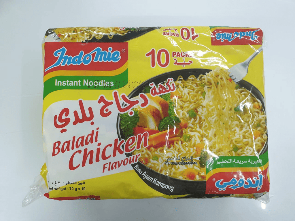 Indomie Baladi Chickern Flavor 70g  Pack of 10 - 2kShopping.com - Grocery | Health | Technology