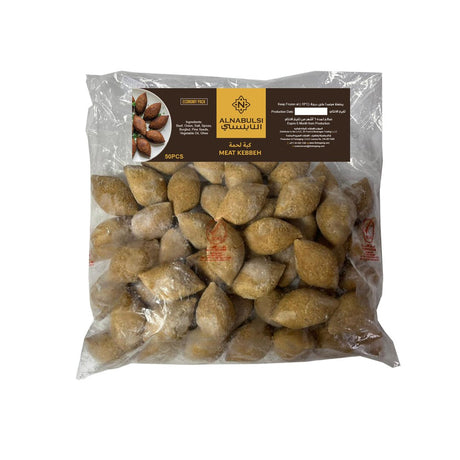 Al Nabulsi Frozen Meat Kebbeh Economy 50Pcs | النابلسي كبة باللحمة - 2kShopping