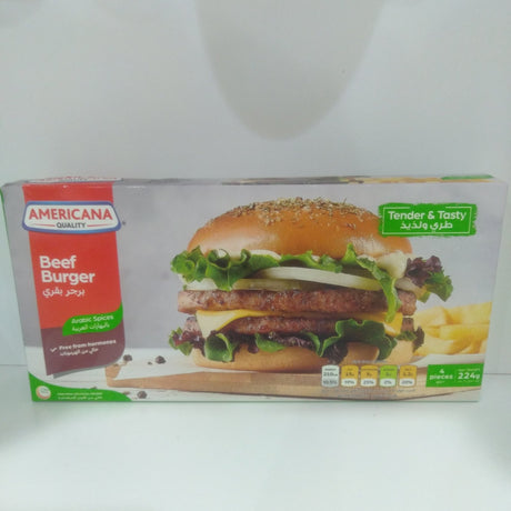 Americana Hamburger with Arabic Spices 224g - 2kShopping