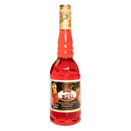 Anjar Strawberry Syrup Box 12pcs x 600ml | عنجر شراب الفريز - 2kShopping