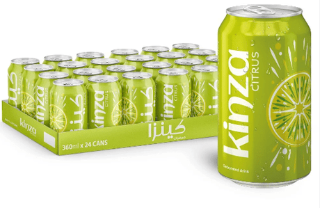 Kinza Citrus Carbonated Drink 300ml Box of 24 | كينزا بطعم الحمضيات - 2kShopping