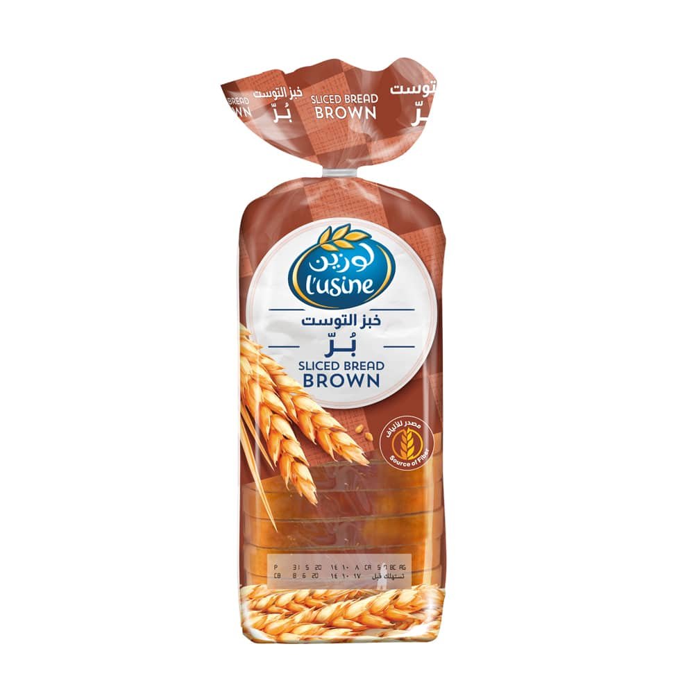 Lusine Sliced Bread Brown 600g | خبز توست أسمر - 2kShopping