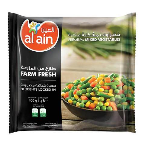 Al Ain Frozen Mix Vegetables 400g - 2kShopping.com