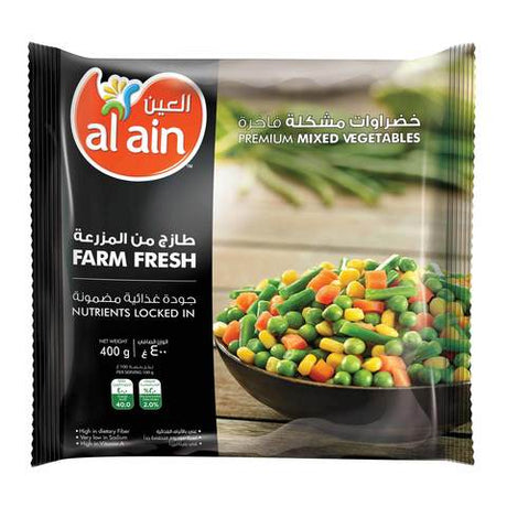 Al Ain Frozen Mix Vegetables 400g - 2kShopping.com